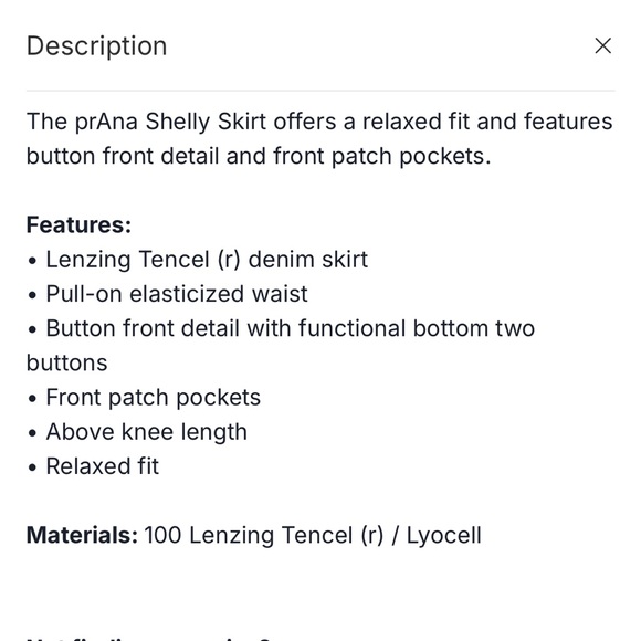 Prana Chambray Shelly Skirt - Picture 11 of 11